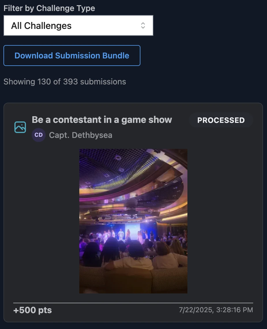 Monitor the Challenge Feed