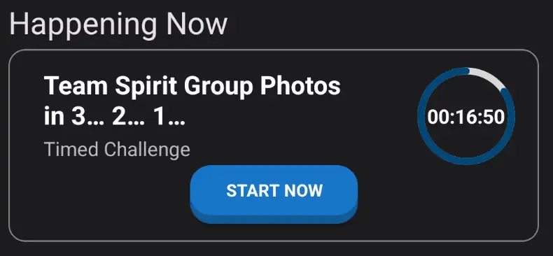 Timed challenge happening now in the Thrillify app